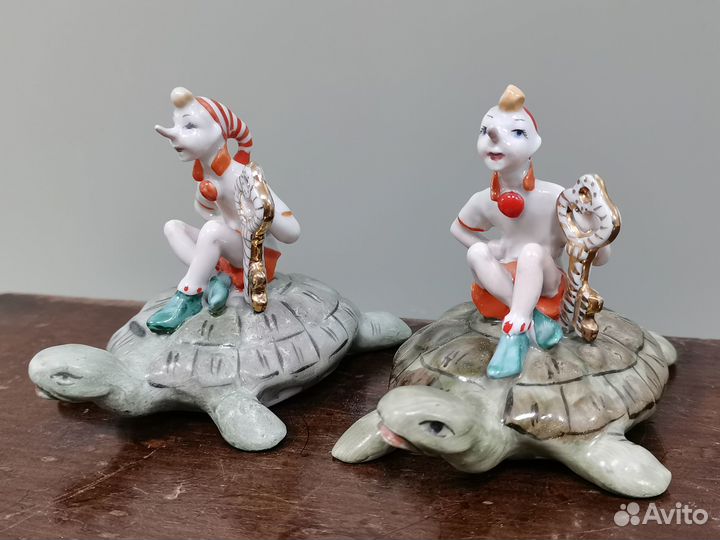 Фигурка фарфор Буратино Золотой ключик Киев СССР