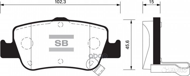 Колодки тормозные зад toyota corolla 06- SP1501