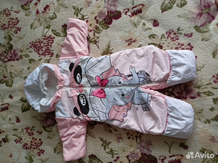 Конверт на выписку зимний для девочки