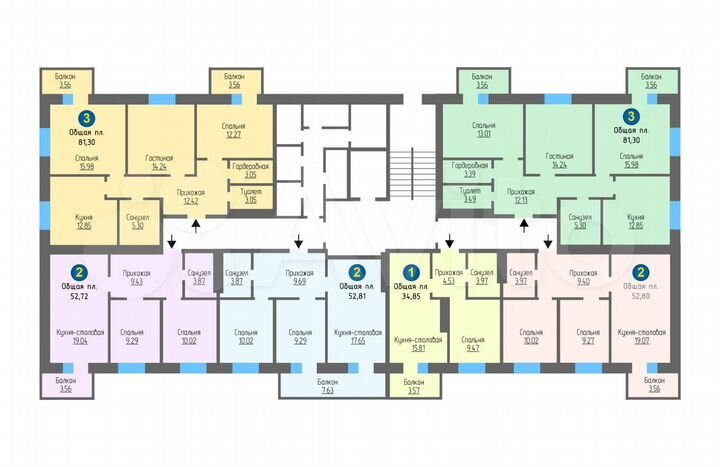 1-к. квартира, 34,9 м², 5/10 эт.