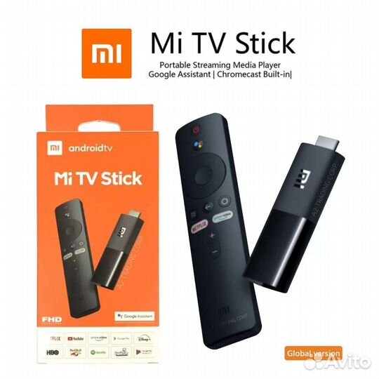 Тв-адаптер Xiaomi Mi TV Stick 4K HDR, черный