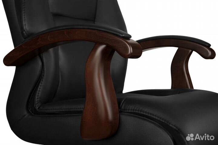 Офисное кресло руководителя Прага натуральная кожа
