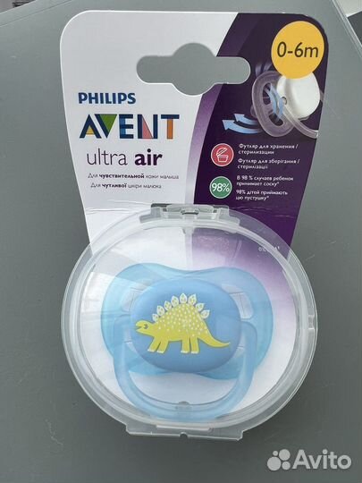 Пустышка avent 0 6