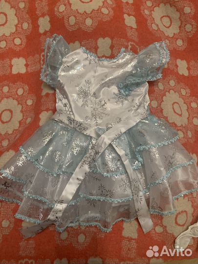 Костюм снежинки снегуррчки новогодний 110