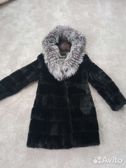 Шуба норковая с капюшоном 50 52 размер