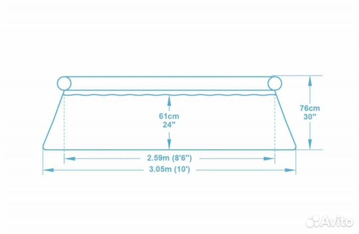 Новый бассейн BestWay 305*76 см