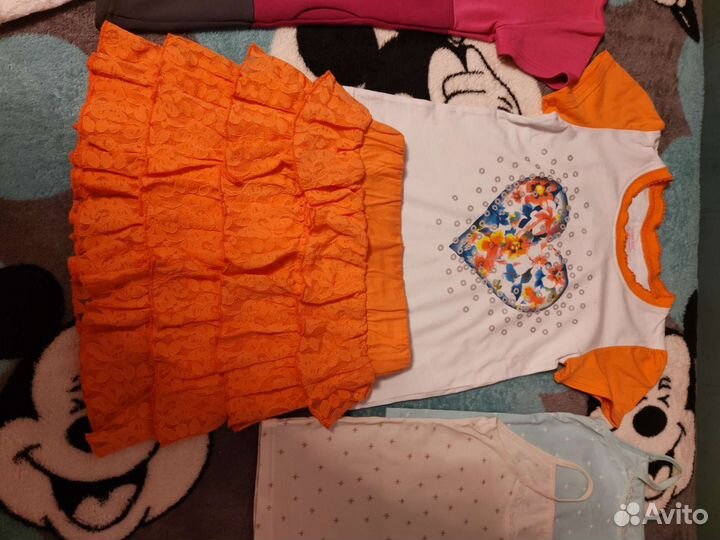 Вещи пакетом на девочку 110 116