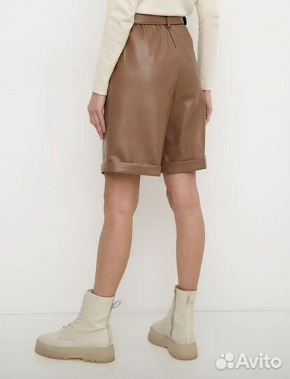 Шорты женские кожаные