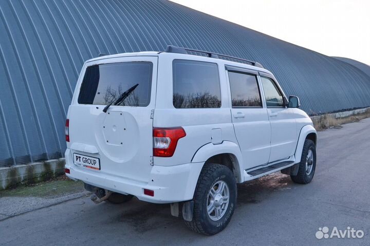 Рейлинги для UAZ Patriot 2005- черные, пт групп