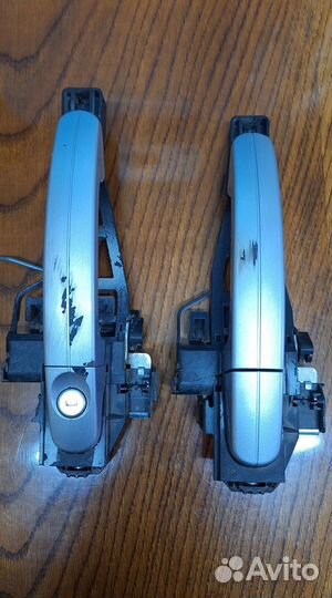 Ручки двери форд фокус 3 (серебристые) 2 штуки