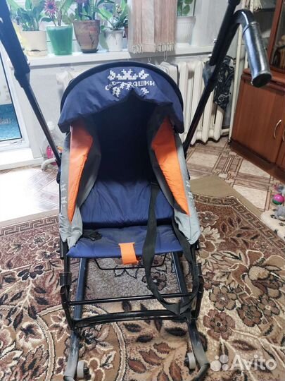 Детские санки коляска