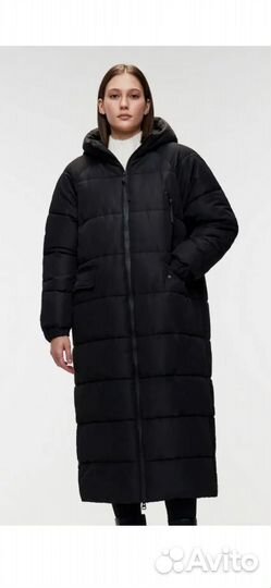 Пуховик новый 48-50 длинный