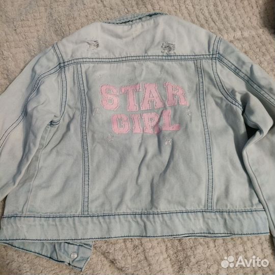 Джинсовая куртка для девочки 110