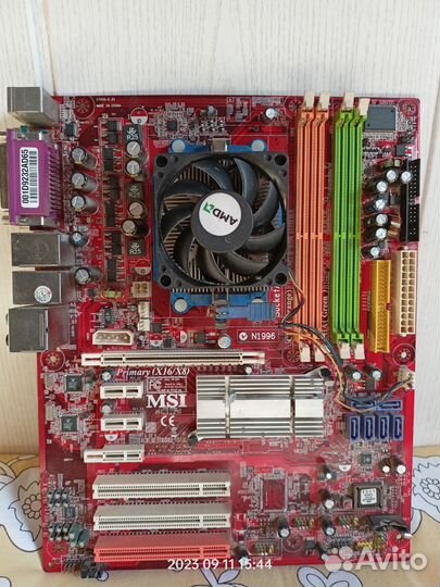 Msi K9N SLI + Проц