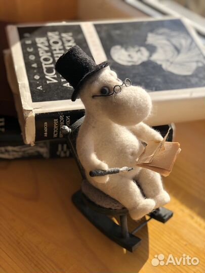 Муми тролль /Мумми папа Игрушка из войлока