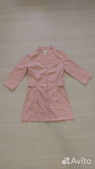 Халат медицинский розовый 40 42 размер XS/S