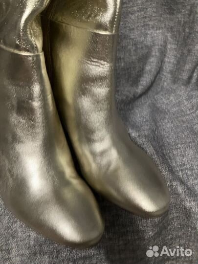 Сапоги женские натуральная кожа H&M