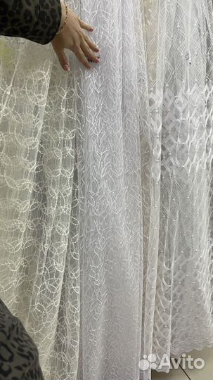 Тюль метражом. Новый. Турция