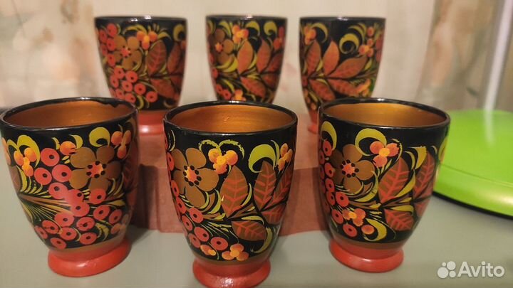 Набор рюмок хохлома