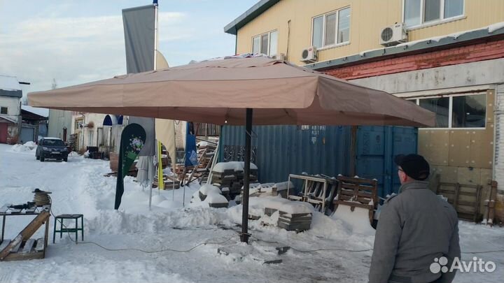 Зонты для кафе уличные 5х5, 6х6 м большие