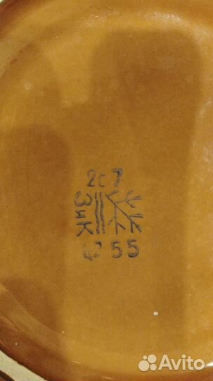 Керамика ссср.Тарелки зик конаково