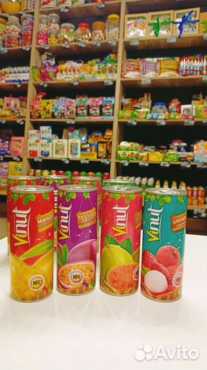 Азиатские соки, напитки, газировки