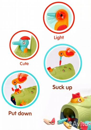 Сортер развивающий червячки