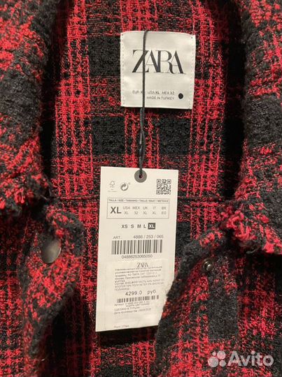 Куртка рубашка zara