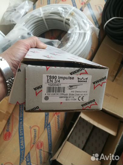 Доводчик дверной двухскоростно со скользящей тягой