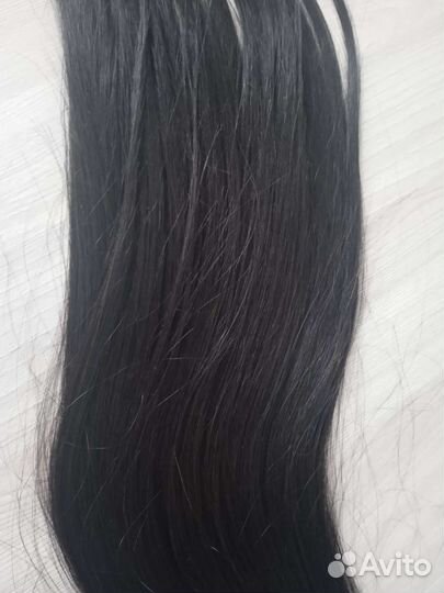 Натуральные волосы на трессе 113 гр славянские