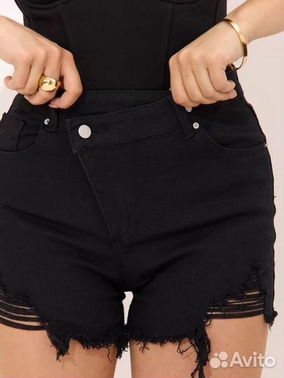 Шорты женские черные новые 44