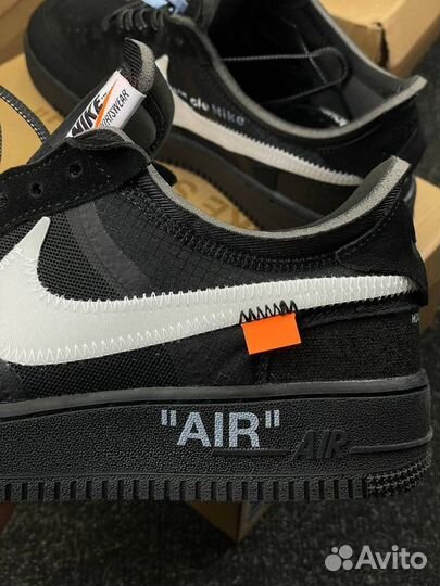 Кроссовки off white x Nike air force 1 low black