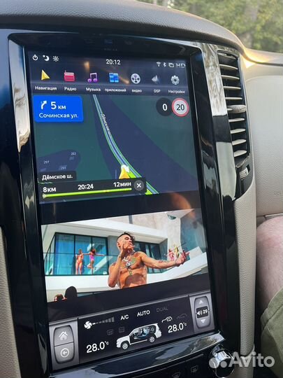 Магнитола Tesla ZF-1828 Infiniti QX70/FX