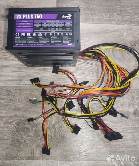 Блок питания aero cool vx plus 750