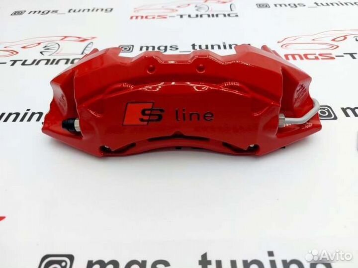 Накладки на суппорта S-line металл Audi Q7 4M 15+