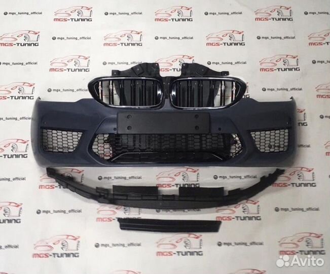 Передний бампер BMW G30 стиль м5 ф90 + ноздри #1