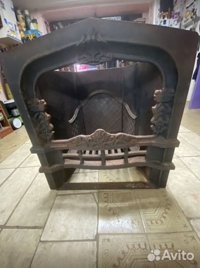 Топка каминная чугунная ссср, ретро, винтаж, не кр