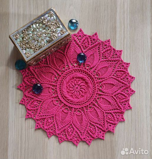 Салфетки и скатерти вязаные крючком, ловец снов