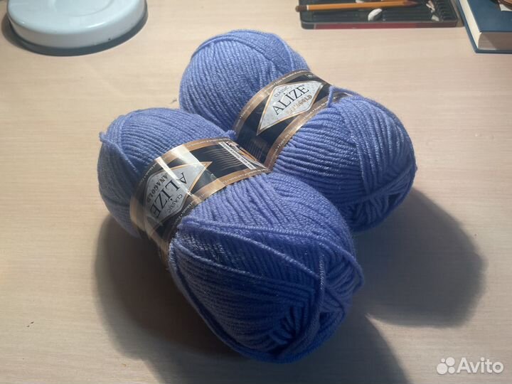Пряжа для вязания полушерстянная