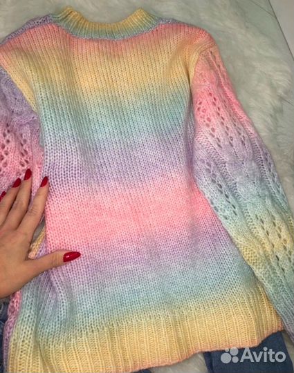 Свитер джемпер мягкий градиент М/L