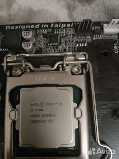 Материнская плата GA-H110M-S2V с core i3 7100