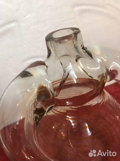 Штоф девушка гутное стекло СССР