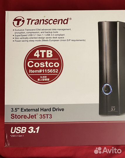 Transcend внешний жесткий диск 4 тб