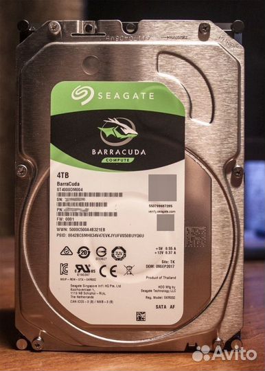 Жесткий диск Seagate Barracuda 4 тб
