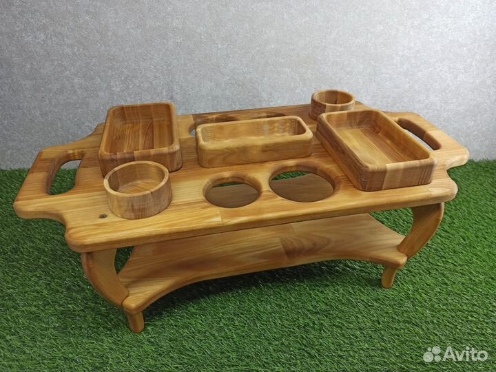 Пивной столик из дерева