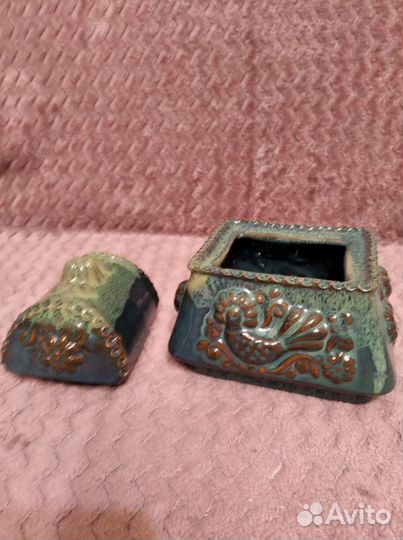 Шкатулка керамическая