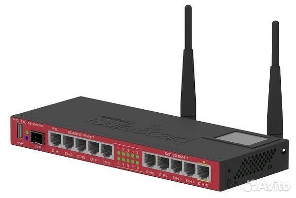 Wi-Fi роутер MikroTik RB2011UiAS-2HnD-IN, черный