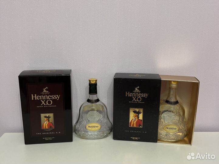 Бутылки, коробки пустые Hennessy