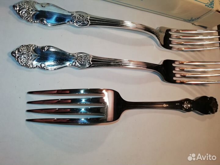 Вилки посеребренные столовые 6 шт. новые