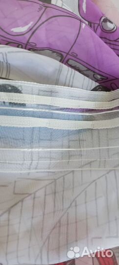 Тюль бу, с ретро автомобиля ми, 1 шт